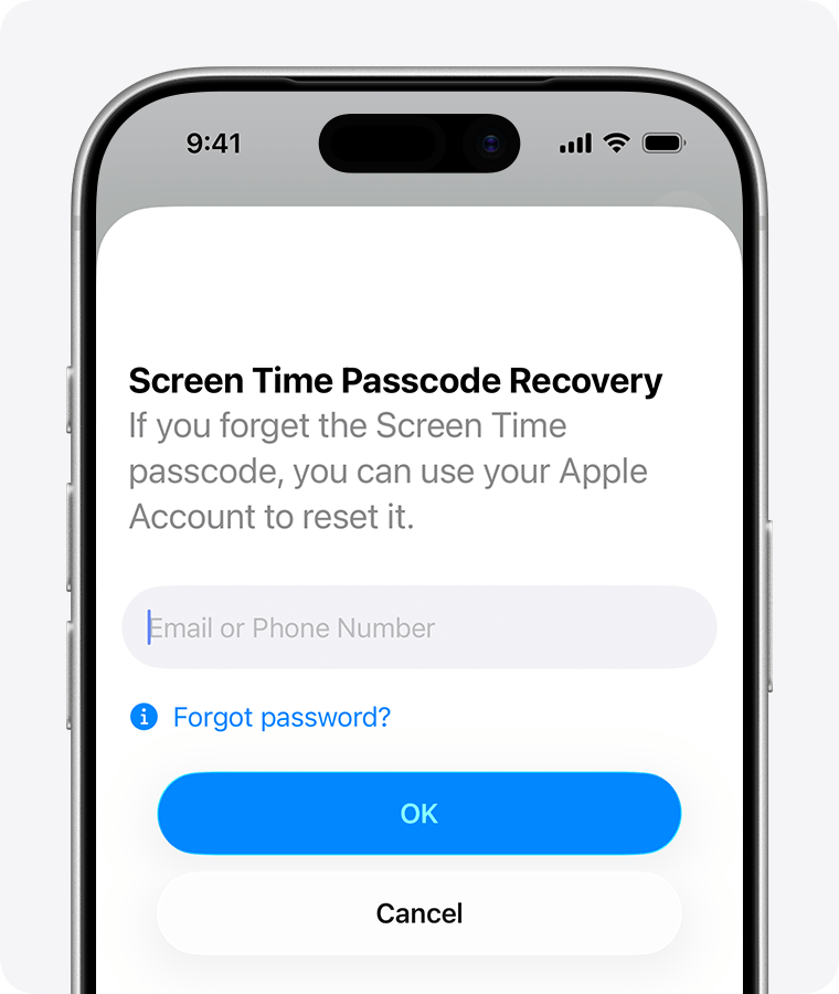 Screen Time Passcode Recovery